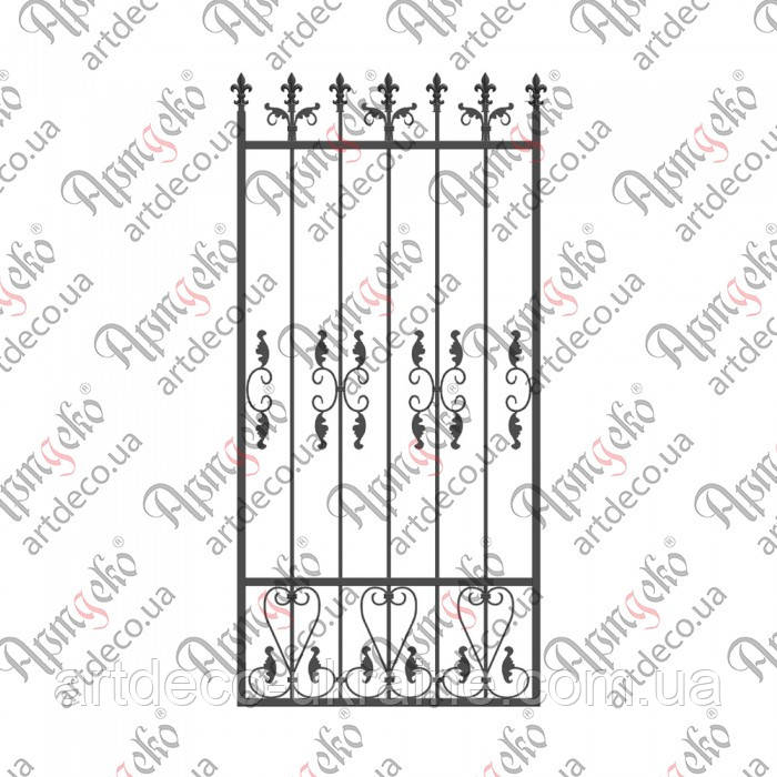 Кована хвіртка (КД-03).1920х920 КОМПЛЕКТ ЕЛЕМЕНТІВ, фото 1