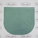 Клапан для в'язаної сумки. Фісташка., фото 3