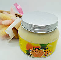 Скраб для лица и тела BONVITA Face & Body Scrub Lemon (Лимон) 300 ml