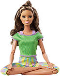 Барбі Безмежні рухи йога брюнетка в зеленому топі Barbie Made to Move Brunette Hair, фото 7