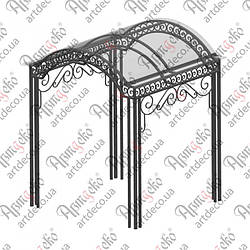 Альтанка кована, навіс. КОМПЛЕКТ ЕЛЕМЕНТІВ 2040х2600(2000)х2000