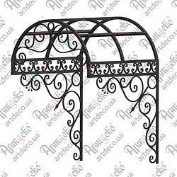 Кований навіс, піддашок 1170х1660(1200)х1200. КОМПЛЕКТ ЕЛЕМЕНТІВ