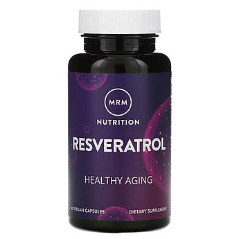 Ресвератрол 100 мг MRM Nutrition Resveratrol для серця судин 60 веганських капсул