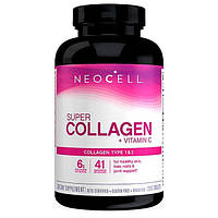 Neocell, Super Collagen+C, Супер коллаген с витамином C для здоровья кожи, волос, ногтей, 250 таблеток