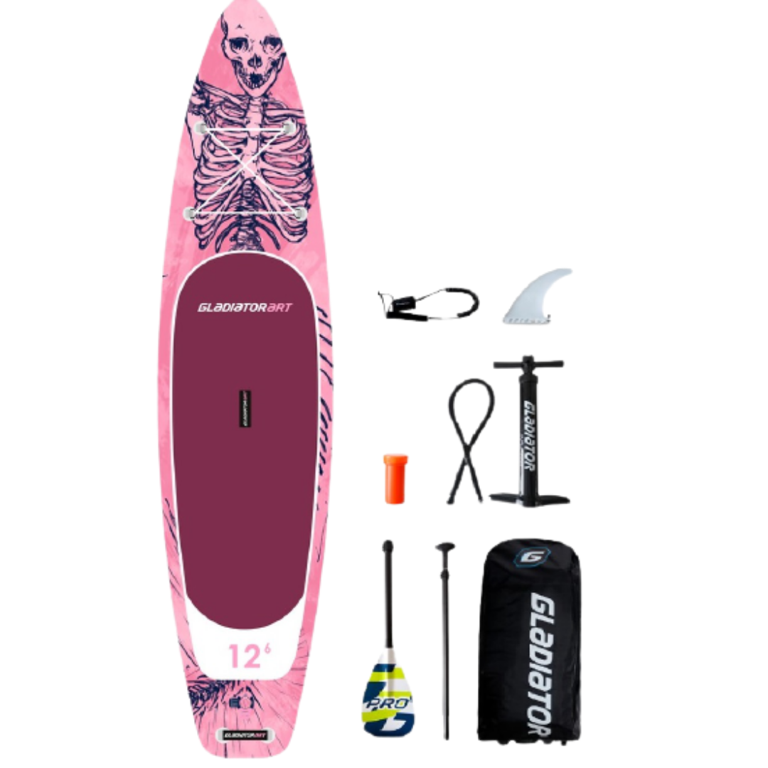 Сапборд Gladiator ART 12'6" x 32" Mermaid 2021 — надувна дошка для САП серфінгу, sup board