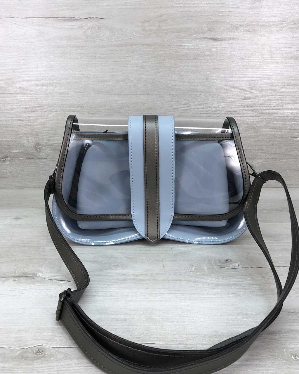 Сумка жіноча 2 в 1 «Miranda» блакитна (код: T6403)