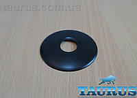 Чёрный плоский декоративный нж фланец-тарелка D70 / высота 5 мм Black, внутренний d1/2" (d20мм) ThermoPulse