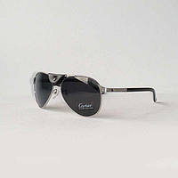 Очки Cartier santos dumont classic aviator SILVER BLACK