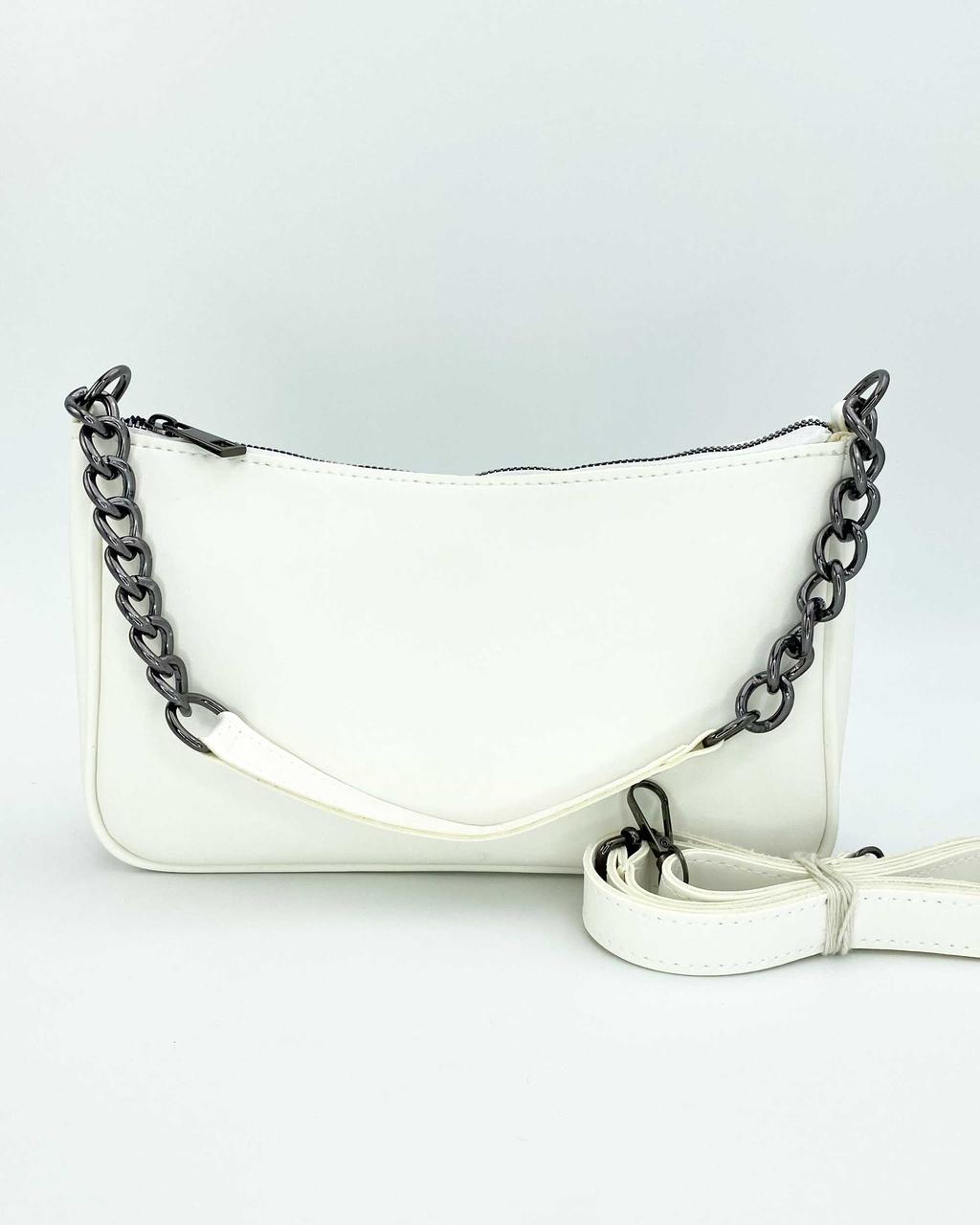 Сумка жіноча «Місяць» біла ( код: 62200 )