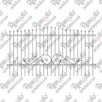 Кована огорожа, паркан. КОМПЛЕКТ ЕЛЕМЕНТІВ 3000х1650