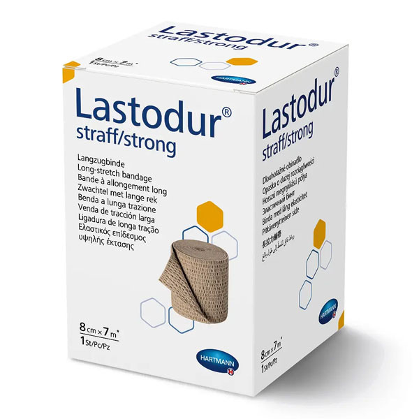 Еластичний бинт високої розтяжності Lastodur® straff/strong/Ластодур тугий 8см х 7м 1шт