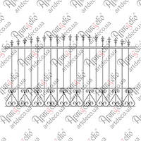 Кована огорожа, паркан 2650х1500. КОМПЛЕКТ ЕЛЕМЕНТІВ