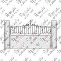Кована огорожа, паркан. КОМПЛЕКТ ЕЛЕМЕНТІВ 2920х995