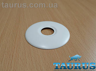 Білий плоский сферичний нж декор-фланець ThermoPulse White D70 / висота 5 мм під внутрішній d1/2" (d20 мм)