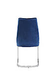 Велюровий стілець Carlos (Карлос) синій, фото 7