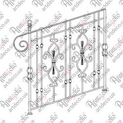 Сходова огорожа. КОМПЛЕКТ ЕЛЕМЕНТІВ 1000х1000