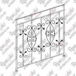 Сходові огорожі 1000х1000. КОМПЛЕКТ ЕЛЕМЕНТІВ