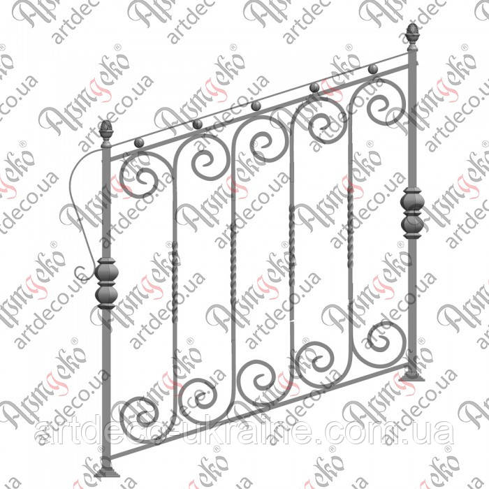 Сходова огорожа. КОМПЛЕКТ ЕЛЕМЕНТІВ 1000х1000, фото 1