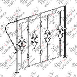 Огорожа сходова. КОМПЛЕКТ ЕЛЕМЕНТІВ 1000х1000