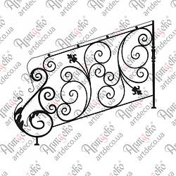 Сходові огорожі. КОМПЛЕКТ ЕЛЕМЕНТІВ 1400х1000