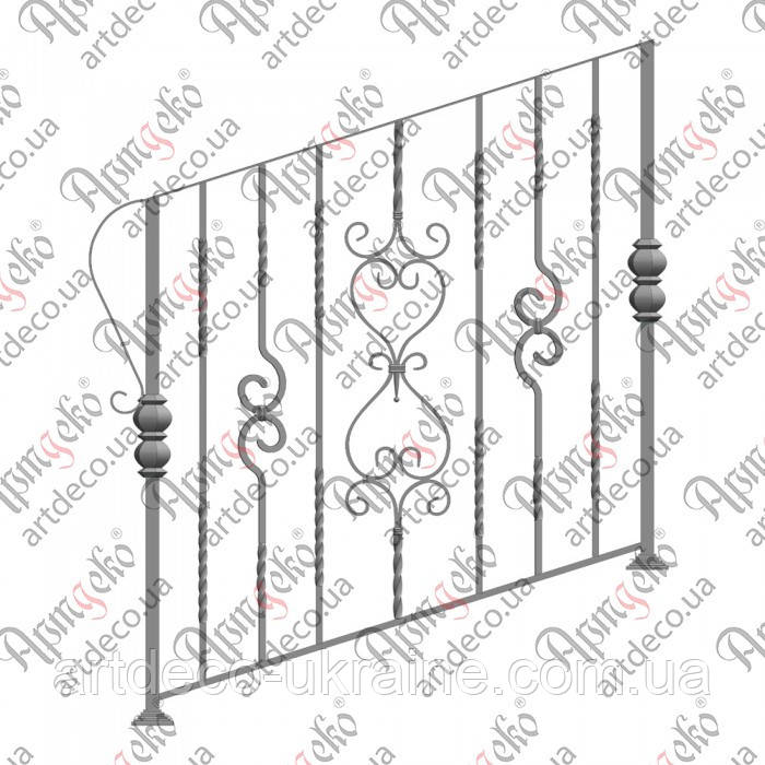 Огорожа сходова.Комплект елементів 1000х1000, фото 1