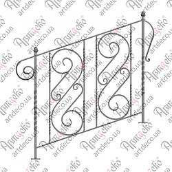 Сходова огорожа 1150х1000. Комплект елементів
