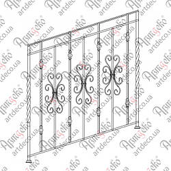 Сходова огорожа. КОМПЛЕКТ ЕЛЕМЕНТІВ 1000х1000