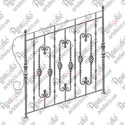 Сходові огорожі, перила. КОМПЛЕКТ ЕЛЕМЕНТІВ 1000х1000