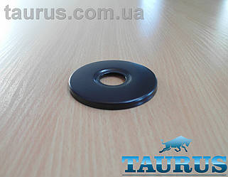 Чорний плоский декоративний нж із гранню фланець D70/висота 5 мм Black, внутрішній d1/2" (d20 мм) ThermoPulse