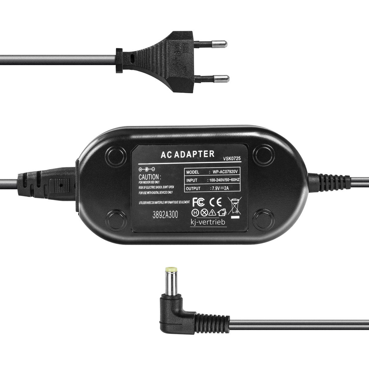 Мережевий адаптер VSK0725 для камер Panasonic — живлення від мережі 220 В
