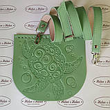 Клапан для сумки "Черепаха". Фісташка., фото 5