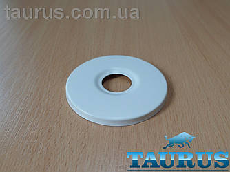 Білий плоский нж декоративний із гранню фланець D70/висота 5 мм White, внутрішній d1/2" (d20 мм) ThermoPulse