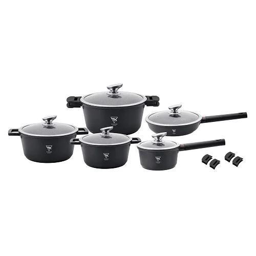 Набір кухонного посуду з алюмінію з мармуровим покриттям Top Kitchen TK00023 16 предметів Np, фото 1