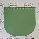 Клапан для в'язаної сумки. Фісташка., фото 2