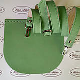 Клапан для в'язаної сумки. Фісташка., фото 4