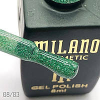 Гель-лак Milano 08/03  світловідбивний, 8 мл