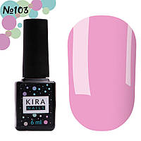 Гель-лак Kira Nails No103 (рожево-ліловий, емаль), 6 мл