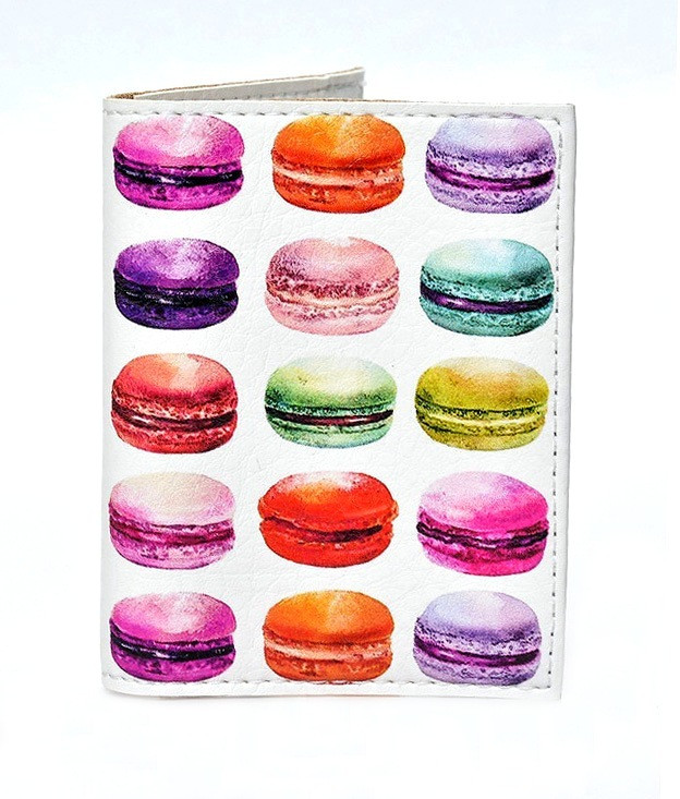 Обкладинка на паспорт Id ( пластиковий паспорт і авто документи) " Macarons", фото 1
