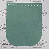 Клапан для міні сумки 12*15 "Пташки". Фісташка., фото 3