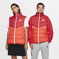 Мужская жилетка Nike Men's Sportswear Windrunner Down Fill Vest ОРИГИНАЛ (Размер L) красная