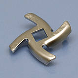 Нержавійка ніж та решітка для м'ясорубки Braun Power Plus G3000 G1300 G1500 G1100 4195 8мм, фото 7