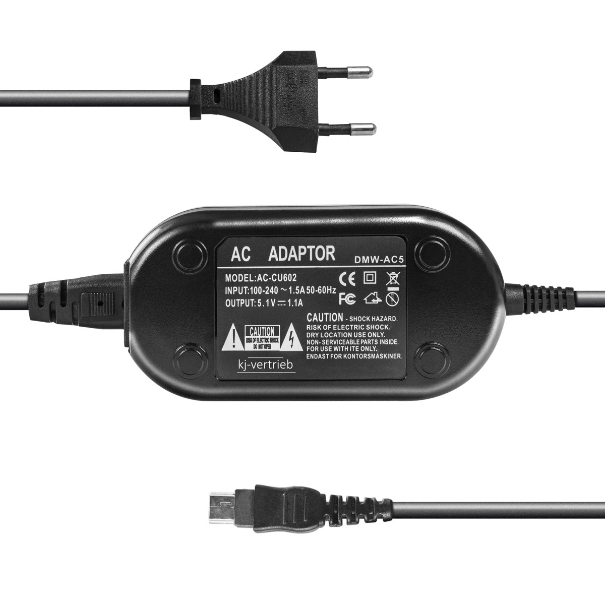 Мережевий адаптер DMW-AC5 для камер Panasonic — живлення від мережі 220 В