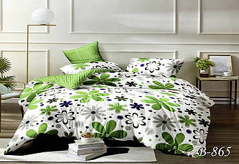 Двоспальна постільна білизна Тет-@-Тет В-865 бязь (економ, нестандарт)