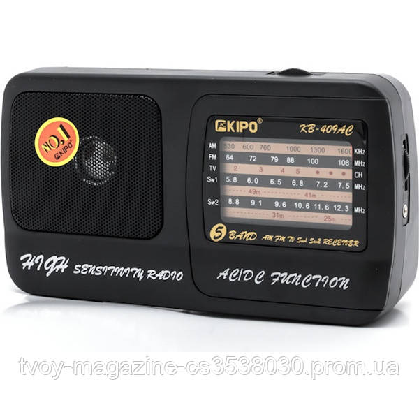 Портативный радио приемник Kipo KB-308/408/409 Радиоприемники - фото 5 - id-p1433509038