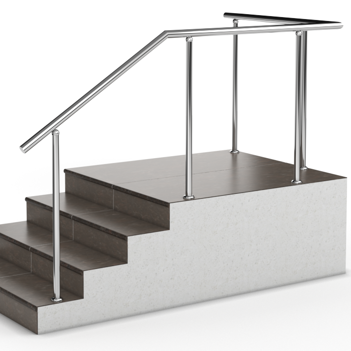 Перила без наповнення з нержавійки