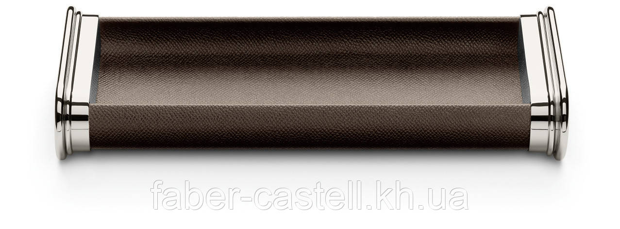 Лоток для письмового приладдя Graf von Faber-Castell з колекції Epsom, колір темно-коричневий, 118539, фото 1
