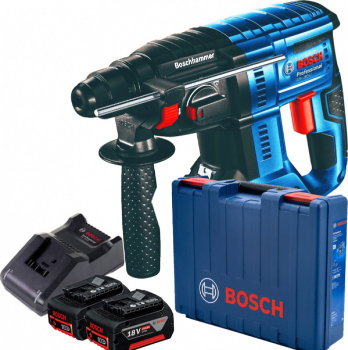 Акумуляторний перфоратор Bosch GBH 18 V-26 Professional (18 В, 4 А*год, 2 Дж) (0611911121)