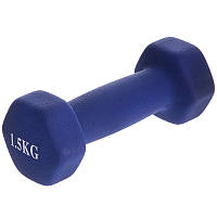 Гантелі для фітнесу Веселка TA-0001-1_5 (1x1,5кг), Синій