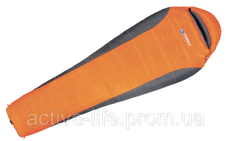 Спальник Terra Incognita Siesta Regular 100 Left orange/grey.
