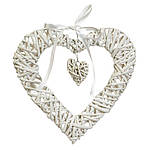 Вінок з лози "Серцевий тандем" 30х30 см